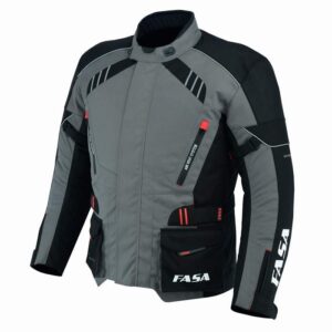 Motorbike Jacket with protectors Black and Gray